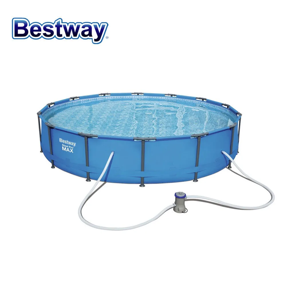 Басейн с метална конструкция Bestway Steel Pro - 4.27м., сглобяем, с филтърна помпа, снимка 2