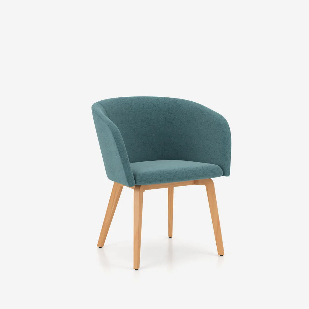 Кресло Naudu Wood Legs, снимка 3