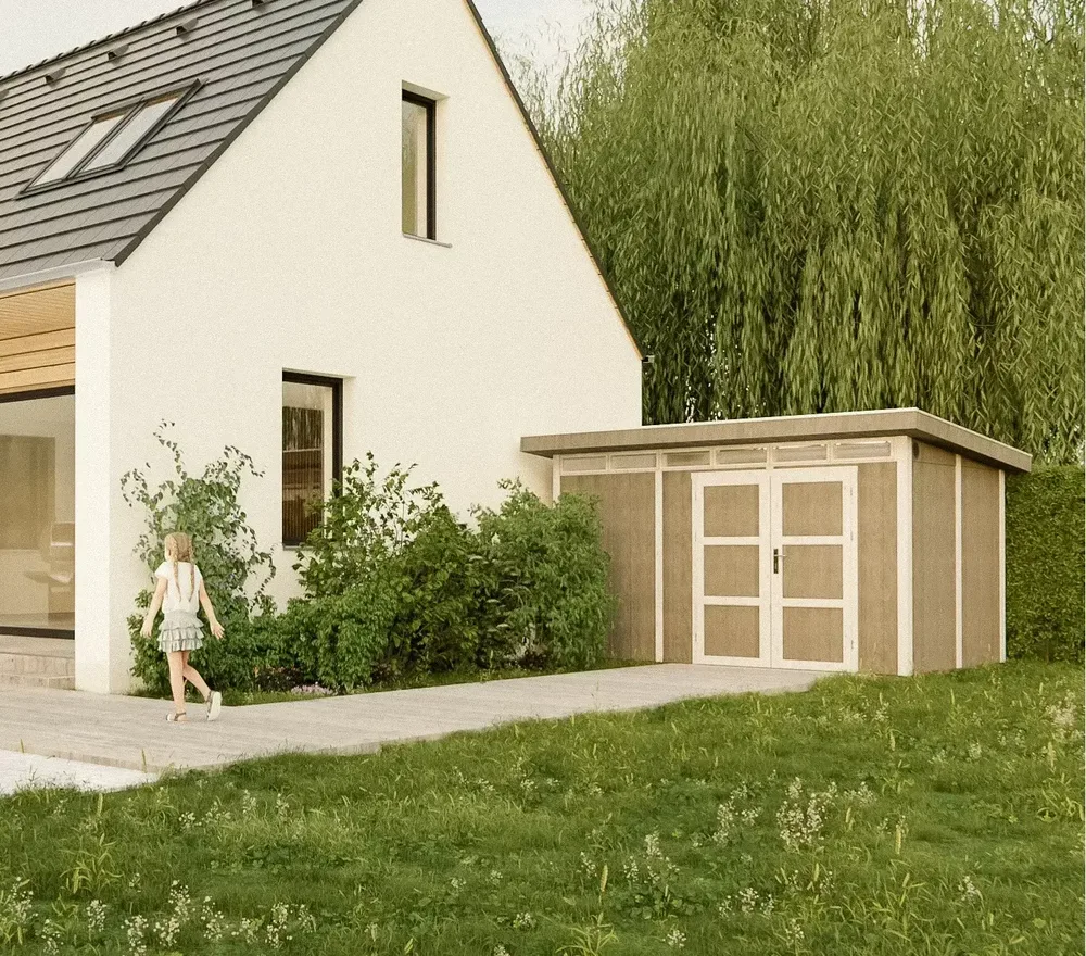 LP® SmartSide® панелен навес – 236 × 368 см – 9 м² – Cavern Steel, снимка 6