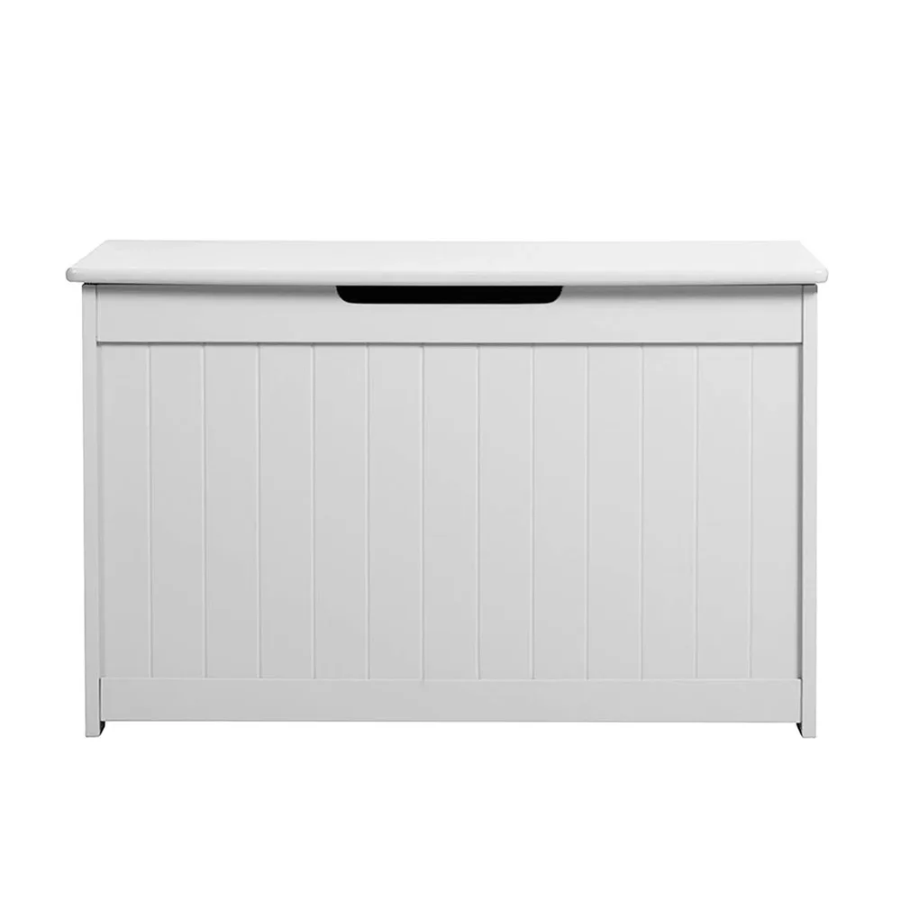 Детска ракла за играчки и пейка 2 в 1 дървена JWTR-3086 WHITE, снимка 8