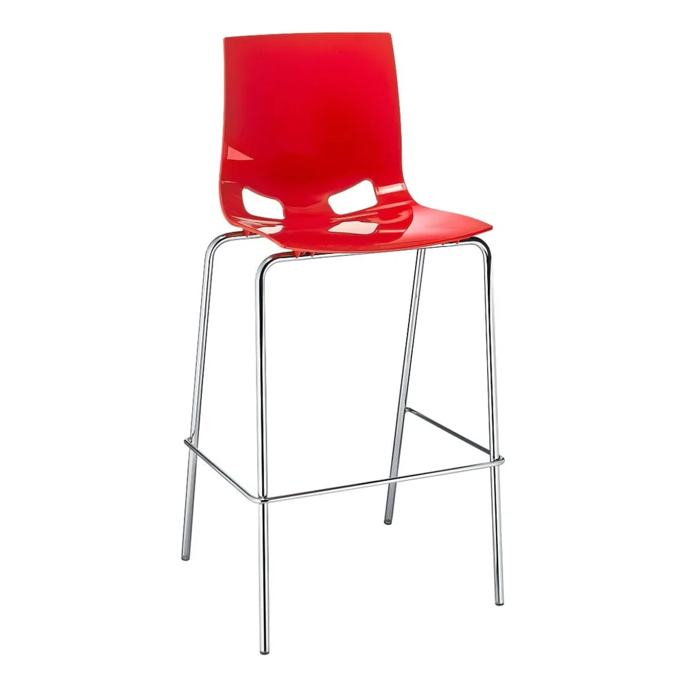 Бар стол Fondo Hocker – Gloss Orange, снимка 4