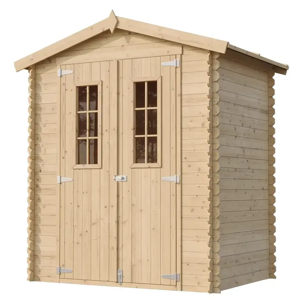 Дървена барака без под – 180 × 130 см – 2 м², снимка 3