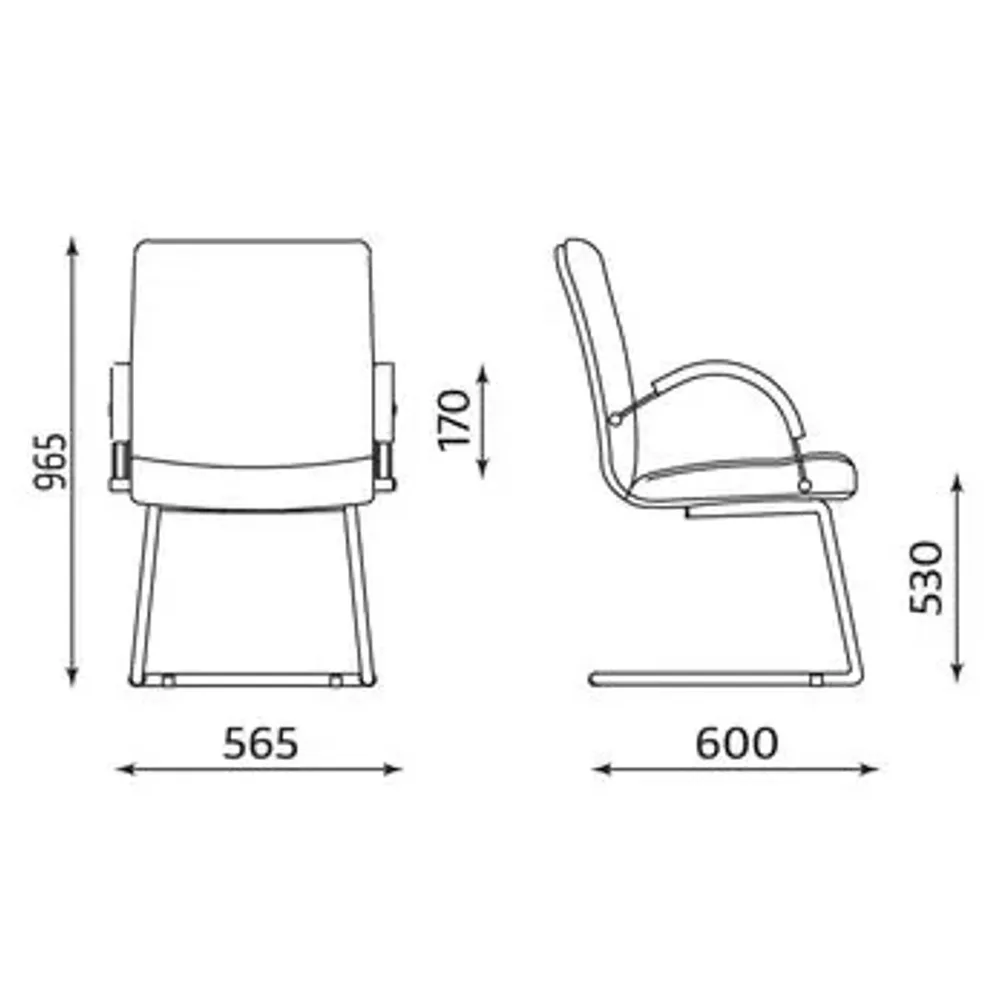 Конферентен стол Nadir Steel CF/LB SP, снимка 2
