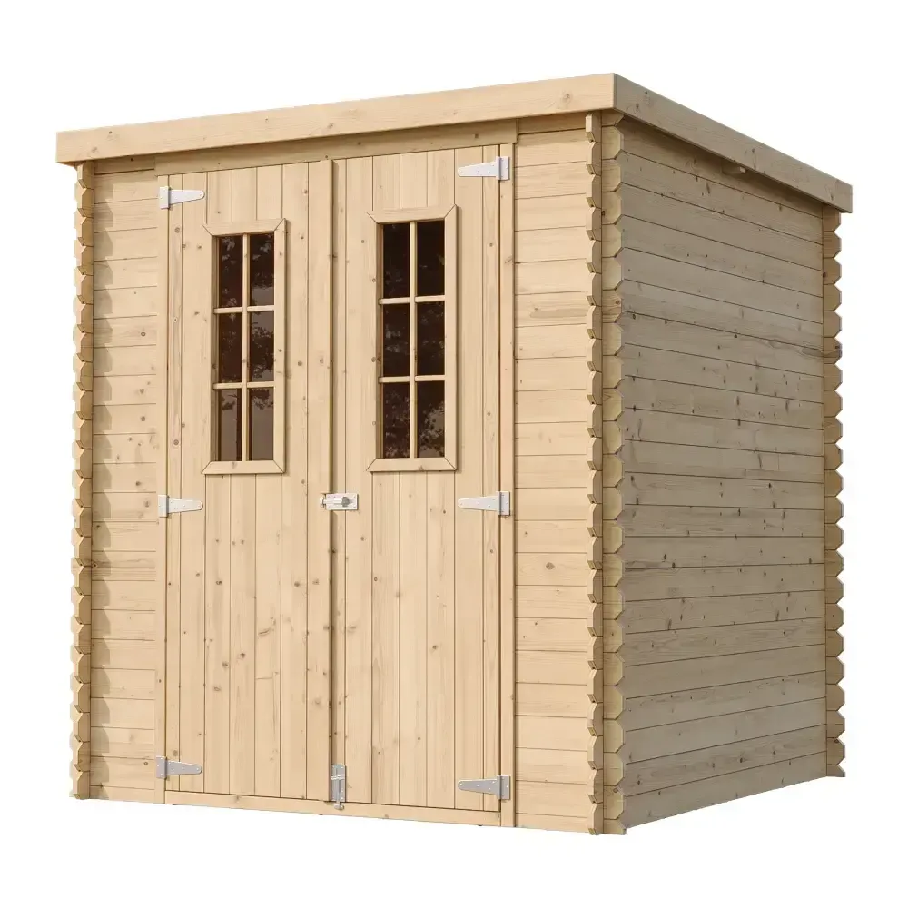 Дървена барака с под – 200 × 200 см – 4 м², снимка 3