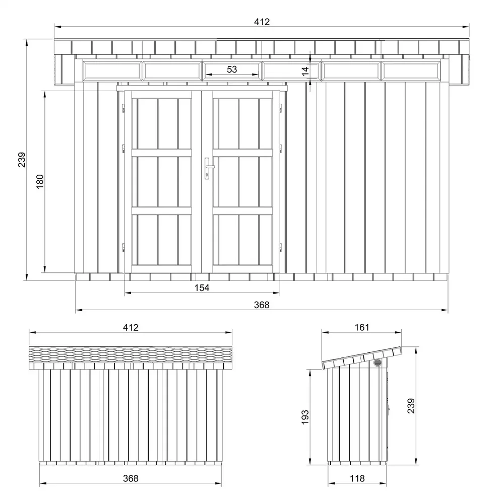 LP® SmartSide® панелен навес – 118 × 368 см – 4 м² – Tundra Grey, снимка 7