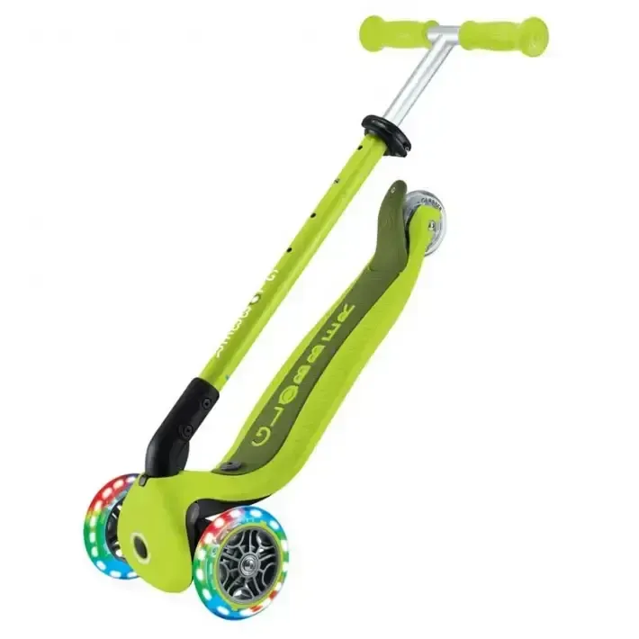 Сгъваема тротинетка с родителски контрол 5 в 1 Globber Go Up Active Lights, лайм, снимка 6