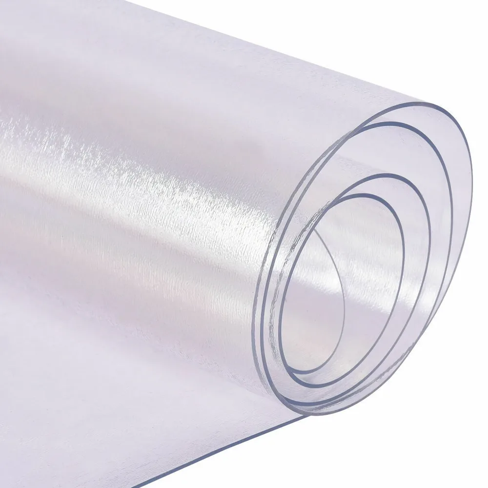 Прозрачна подложка за под офис стол от PVC, 120 × 150 см, снимка 4