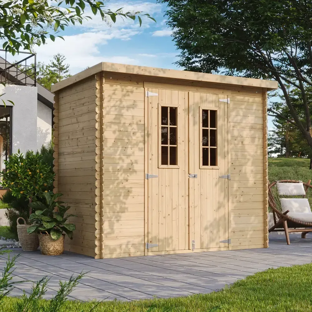 Дървена барака без под – 235 × 130 см – 3 м², снимка 2