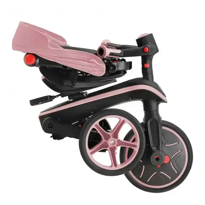 Детска триколка 4 в 1 GLOBBER EXPLORER TRIKE FOLDABLE, сгъваема, розов цвят, снимка 8