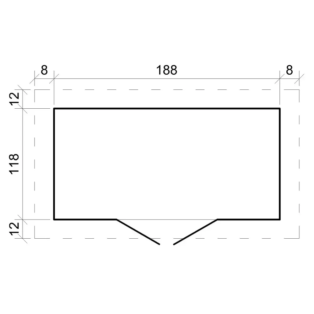 Дървена барака без под – 200 × 130 см – 2 м², снимка 6