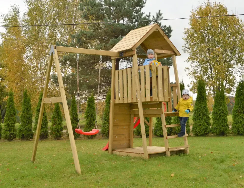 Кула Junior Activity с пързалка, пясъчник и една люлка, снимка 4