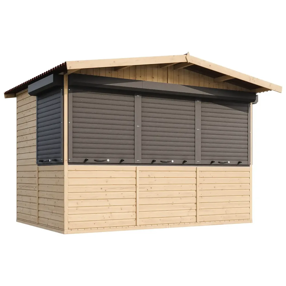 Дървен щанд – 303 × 199 см – 6 м² – код TTM150BZ, снимка 4