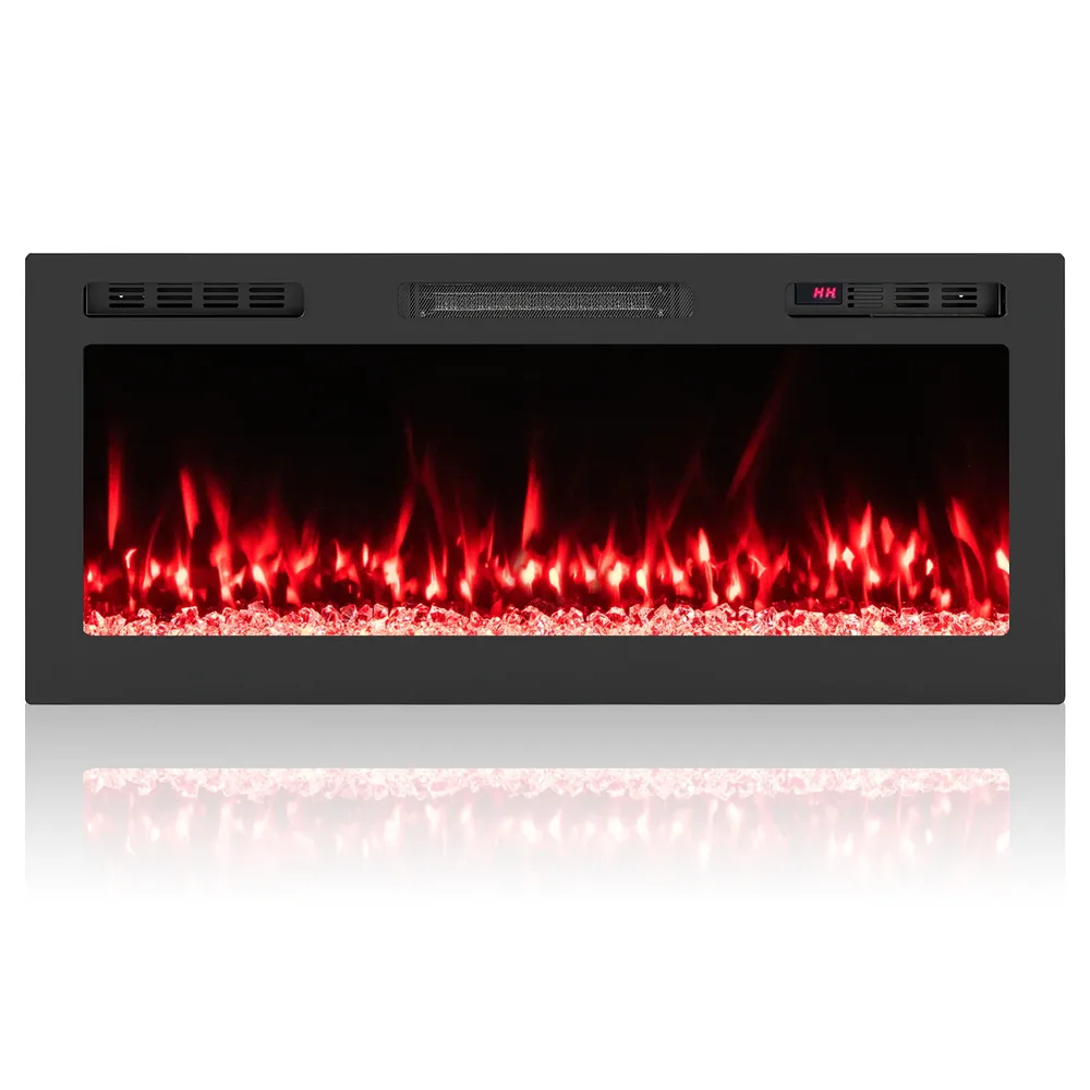 Електрическа камина с отопление 750/1500 W, дистанционно и управление през приложение, 42 инча, снимка 6