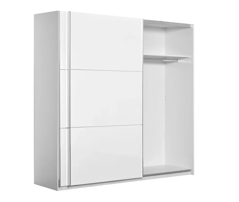 Гардероб ELEGANCE 230 – бял гланц, снимка 2