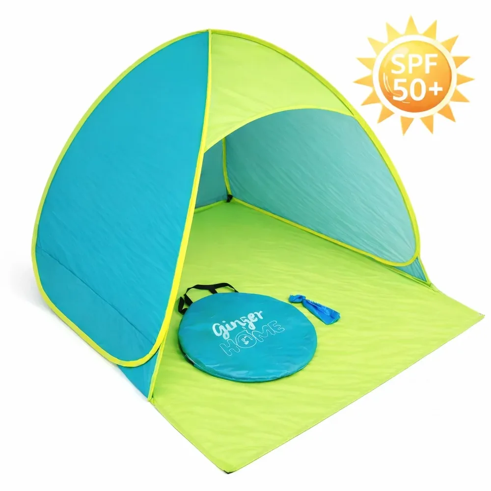 Детска Pop-Up палатка с UV защита 50+ – лека, сгъваема, за плаж и градина, 165×150×110 см