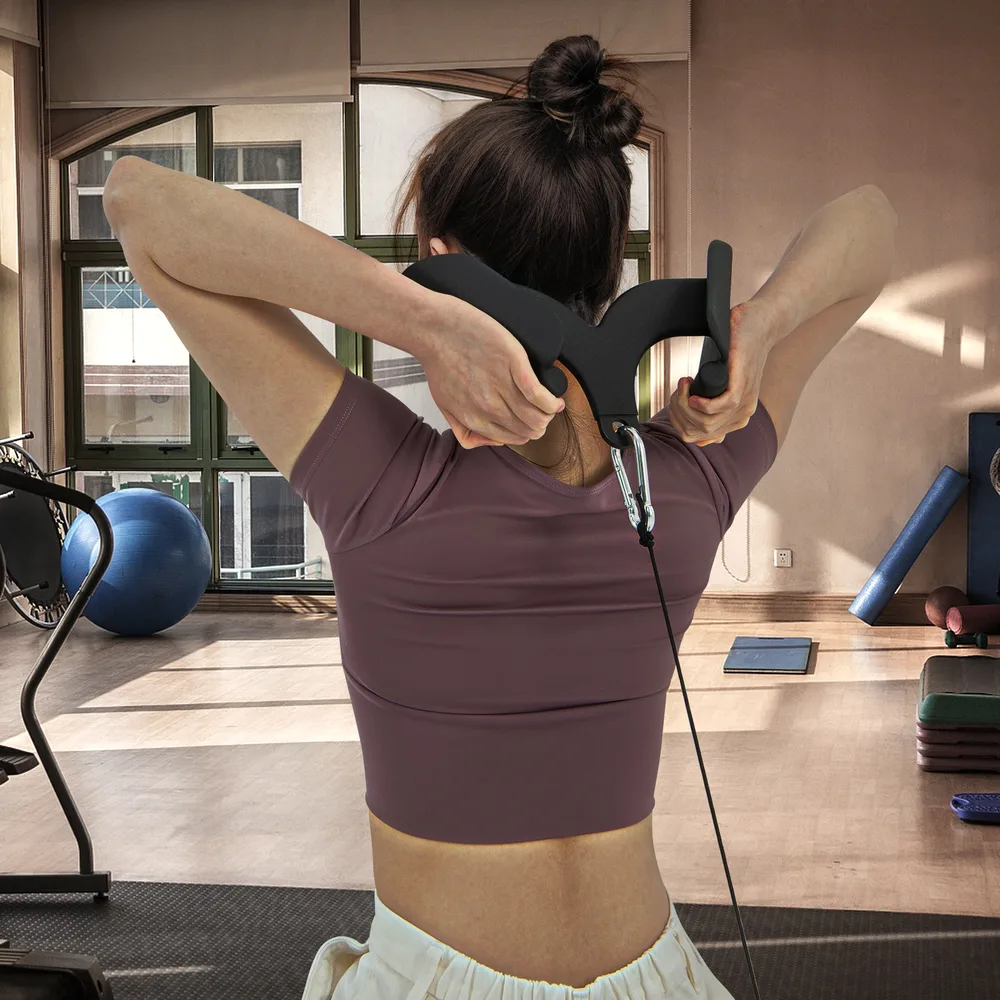 Комплект приставки за горен скрипец (LAT pulldown) за домашен фитнес, снимка 7