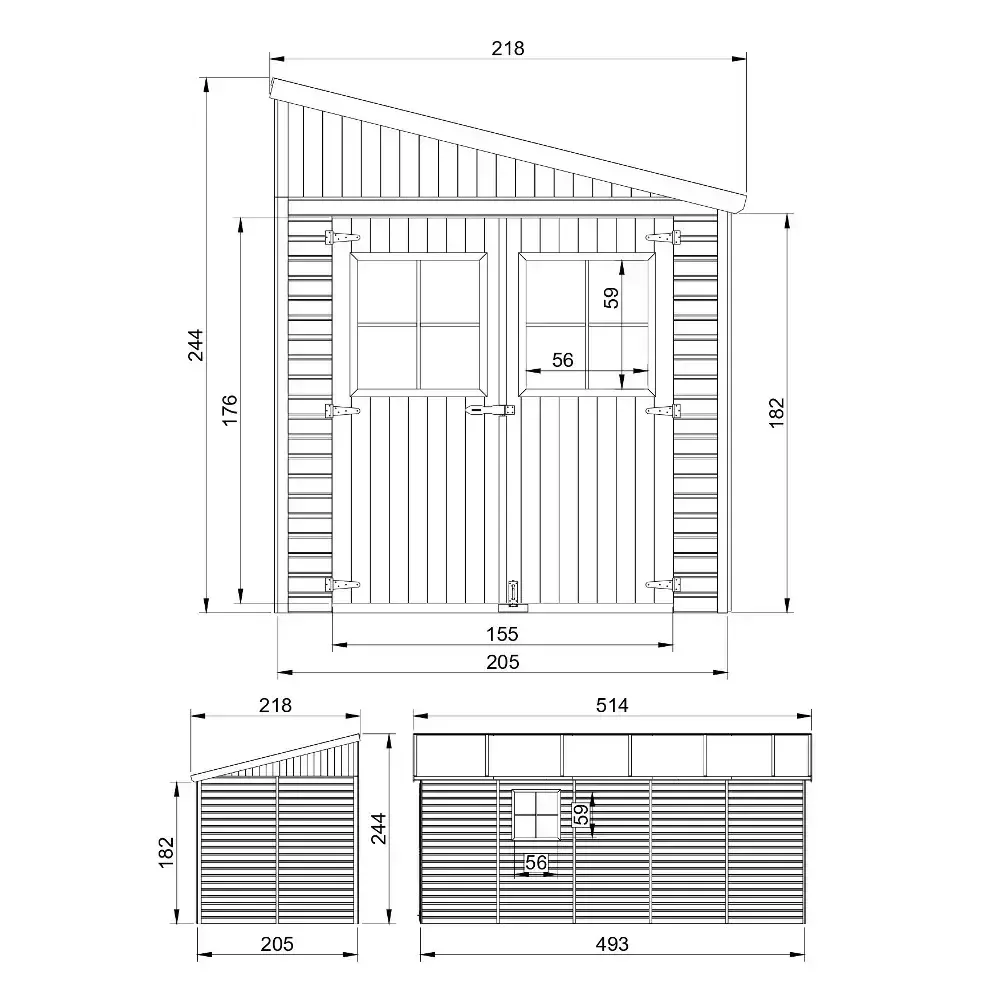 Барака - 205 × 493 см – 10 м², снимка 5
