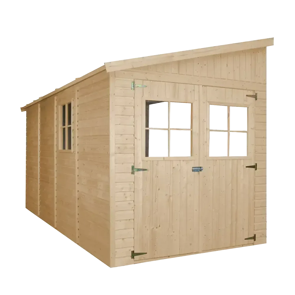 Барака с под - 201 × 395 см - 8 м²