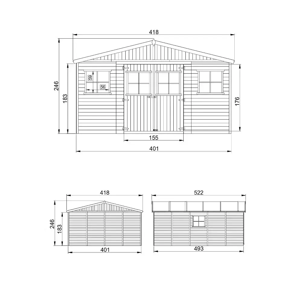 Барака - 401 × 493 см – 20 м², снимка 7