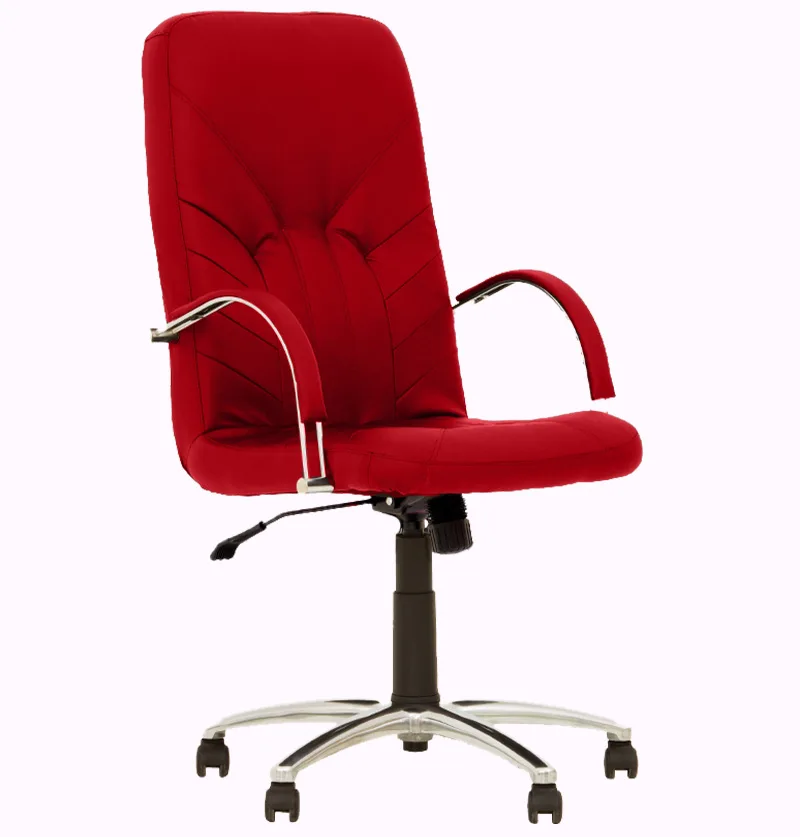 Мениджърски стол Manager Steel V – бордо (V16), снимка 6