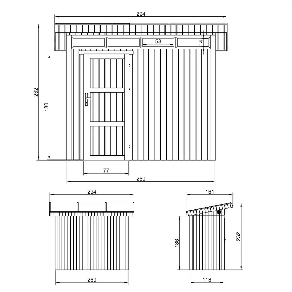 LP® SmartSide® панелен навес – 118 × 250 см – 3 м², снимка 4