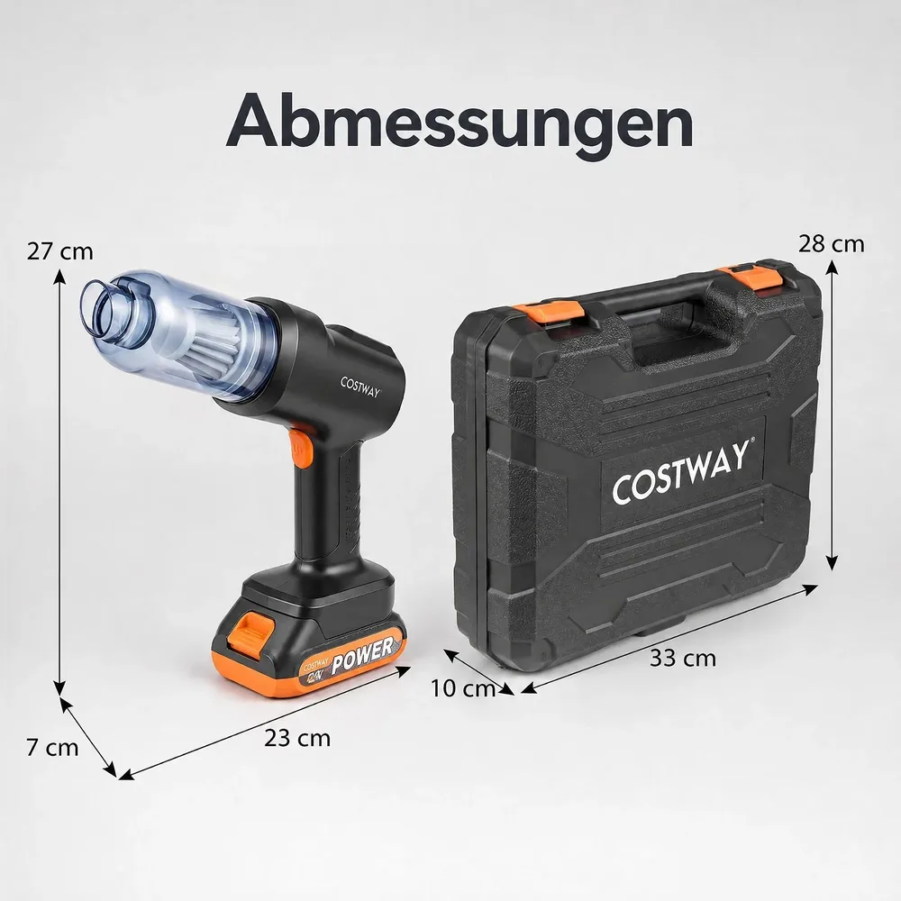 Безжична ръчна прахосмукачка 4 в 1, 21 000 Pa, 120 W, с 2 батерии, снимка 4