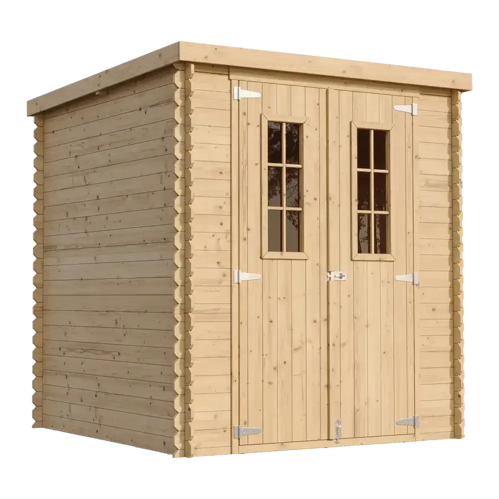 Дървена барака без под – 200 × 200 см – 4 м²