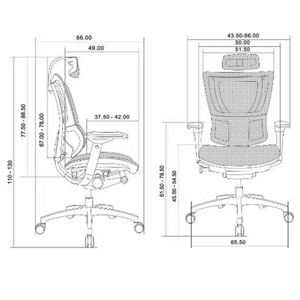 Работен стол U-body Black, снимка 2
