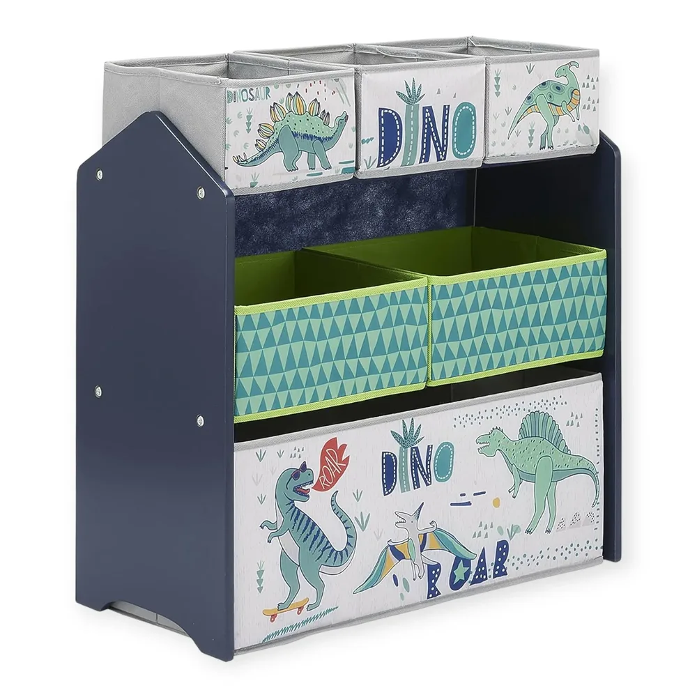 Детска етажерка, органайзер за играчки с кутии за съхранение DINOSAUR, снимка 3