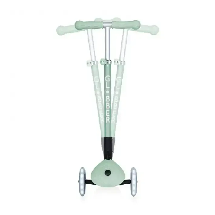 Еко тротинетка за деца PRIMO FOLDABLE LIGHTS ECO – цвят пистачио, снимка 3
