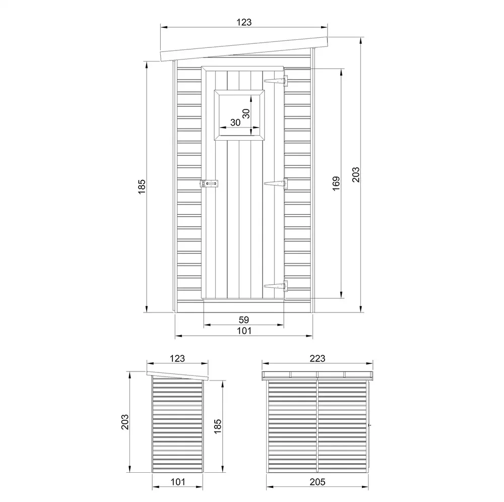 Барака за инструменти - 101 × 205 см – 2 м², снимка 6