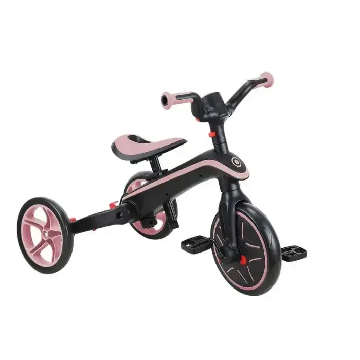Детска триколка 4 в 1 GLOBBER EXPLORER TRIKE FOLDABLE, сгъваема, розов цвят, снимка 5