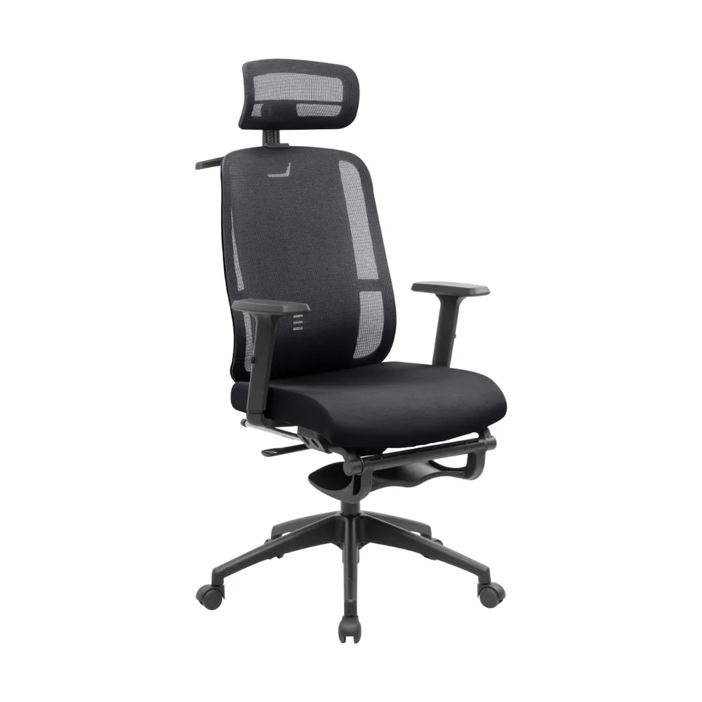 Работен стол Zeron HR Black Mesh