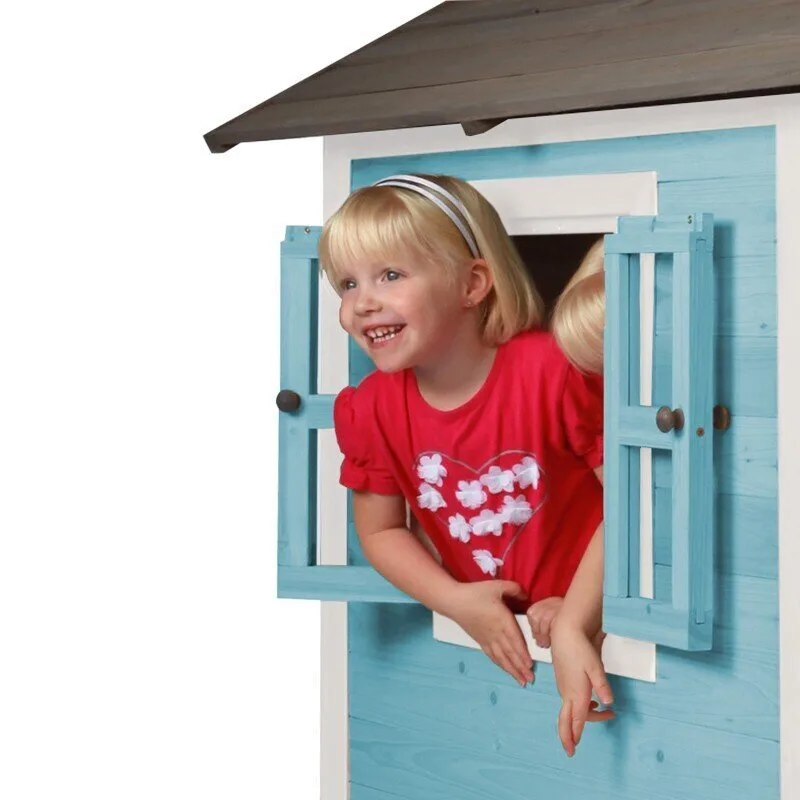 Къща за игра Sunny Lodge XL с пързалка – код C050.002.01, снимка 6