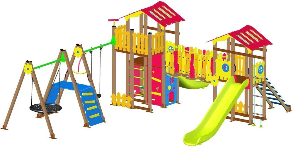 Комбинирано детско съоръжение JUNGLE GYM PS0046