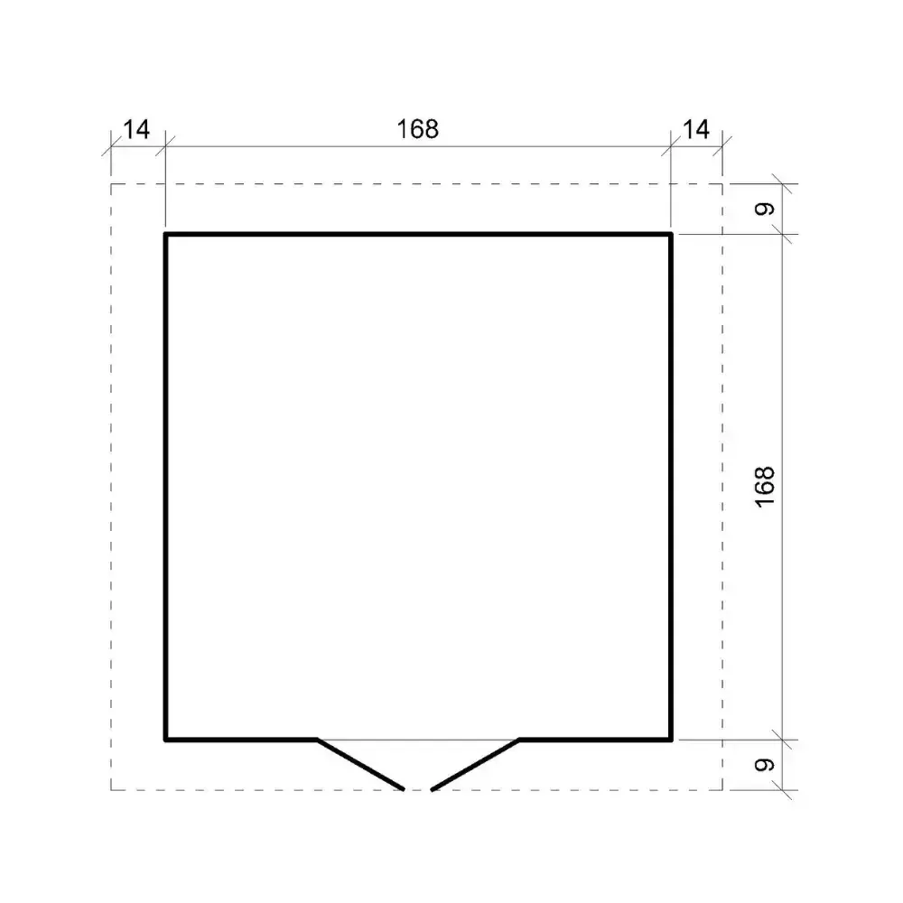 Дървена барака без под – 180 × 180 см – 3 м², снимка 7