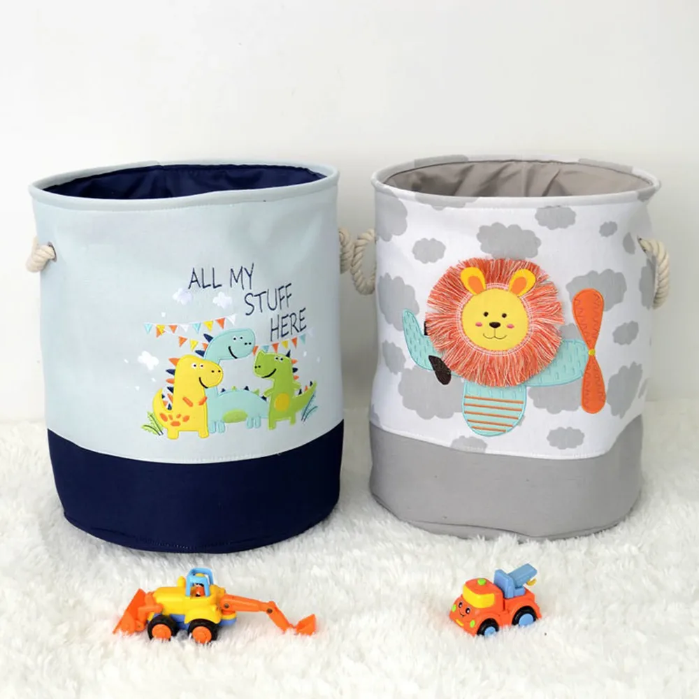 Кош за играчки, дрехи, пране, сгъваем, с удобни дръжки, за детска стая, спалня, дневна - лъвче, снимка 10