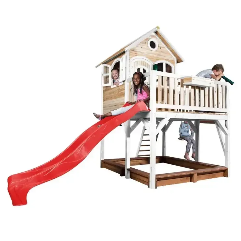 Мега Къща Liam, Axi с катерушка и 1 люлка - Red Slide, снимка 6