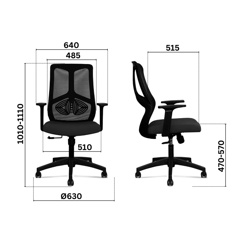 Работен стол STAR BLACK, снимка 4