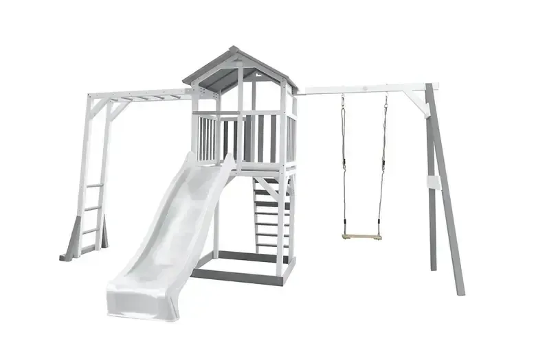 Център за игра Beach Tower Сиво/Бяла