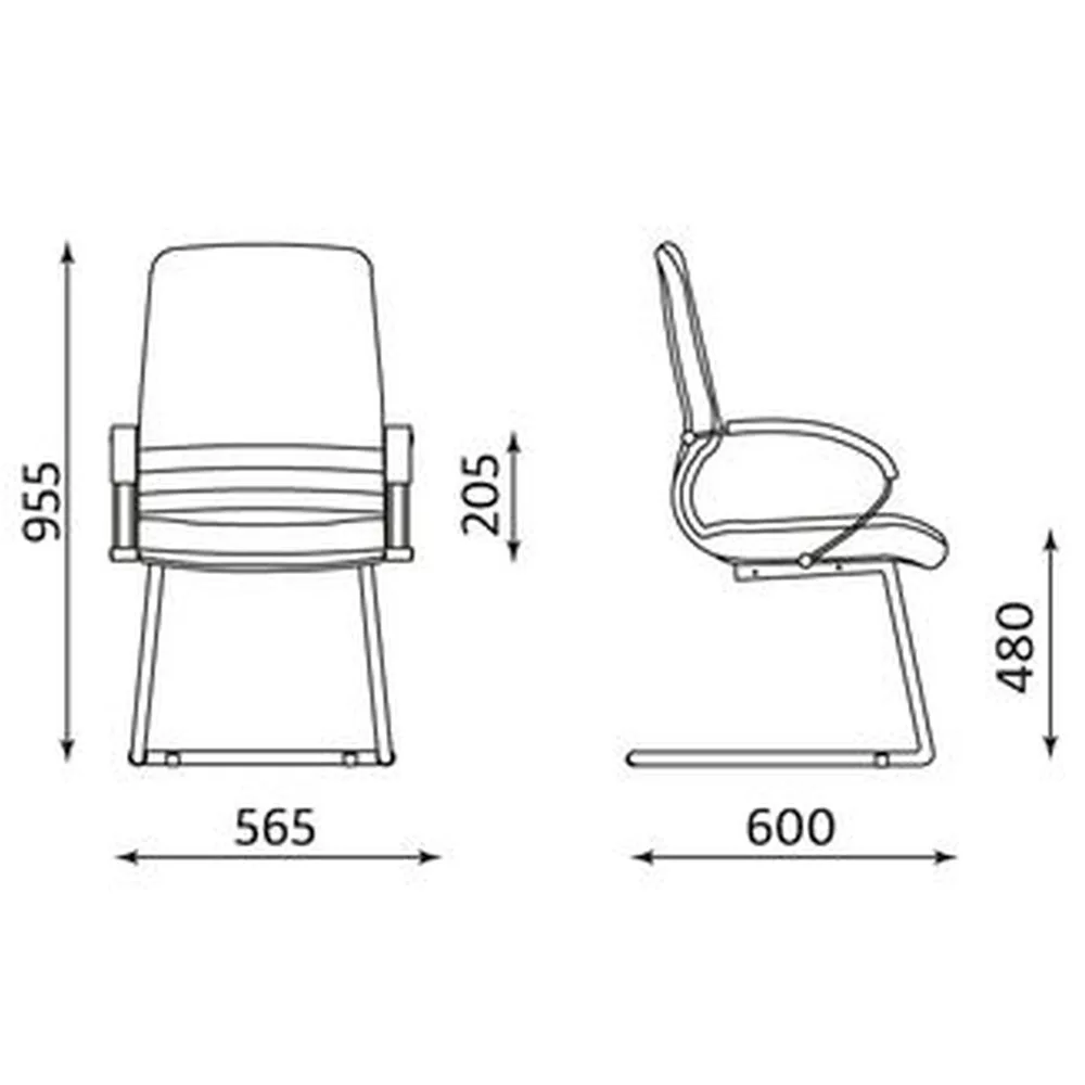Конферентен стол Mirage Steel CF/LB – SP01, снимка 2