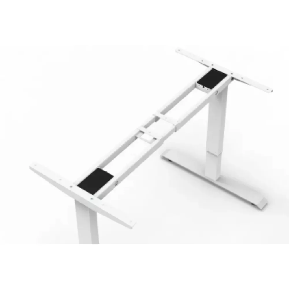 Основа за бюро Ergo Desk с ел. регулация – бял метал, снимка 7