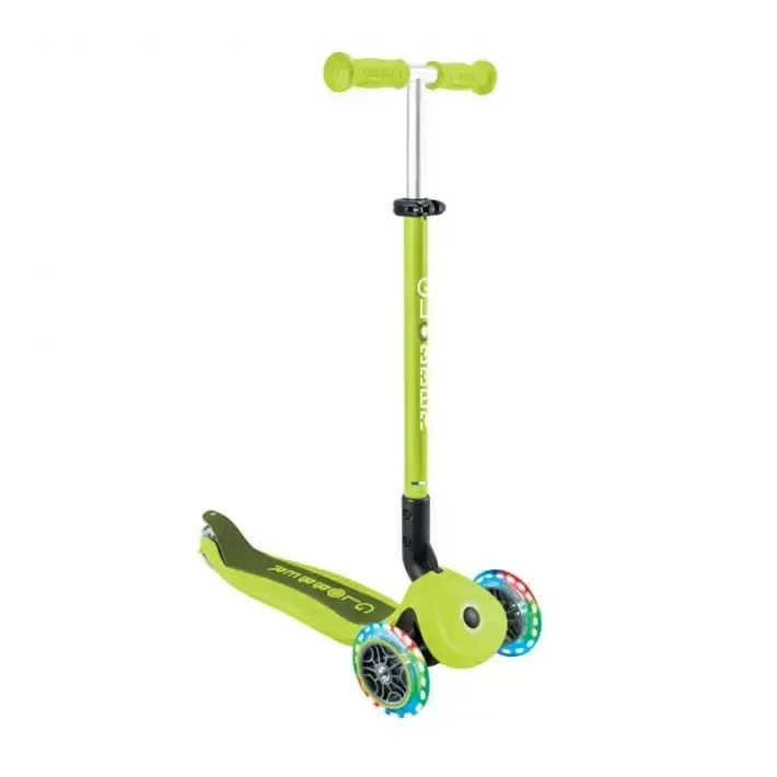 Сгъваема тротинетка с родителски контрол 5 в 1 Globber Go Up Active Lights, лайм, снимка 4