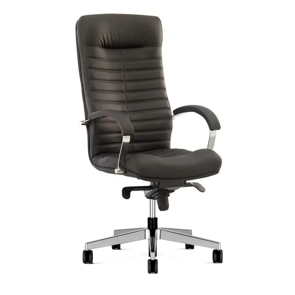 Мениджърски стол Orion Steel Leather SD – тъмнокафяв (LE01)