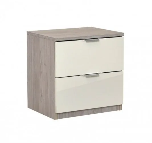 Нощно шкафче ELEGANCE 2F – пясък гланц