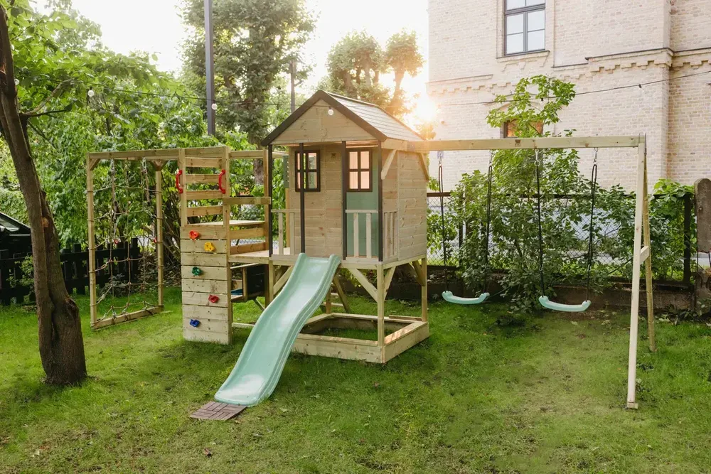 Детска къщичка за приключения Cottage House ALL IN - Пастелно зелен, снимка 3