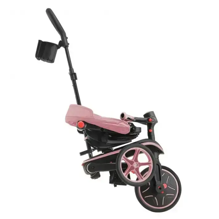 Детска триколка 4 в 1 GLOBBER EXPLORER TRIKE FOLDABLE, сгъваема, розов цвят, снимка 7