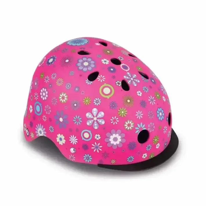 Детска каска за колело и тротинетка Globber, 48-53 см, светеща, розова, снимка 2