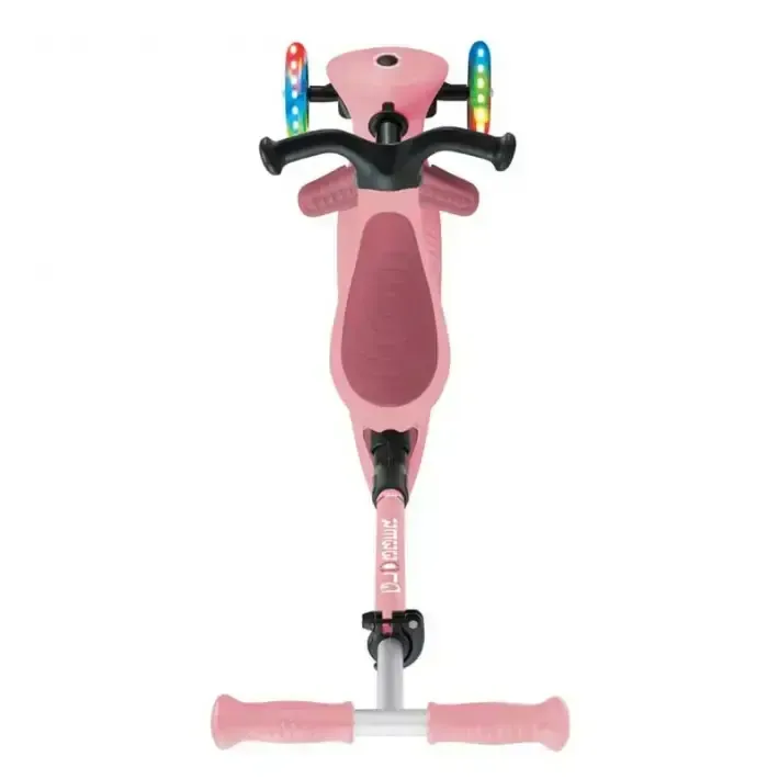 Сгъваема тротинетка с родителски контрол 5 в 1 Globber Go Up Active Lights, пастелно розова, снимка 8