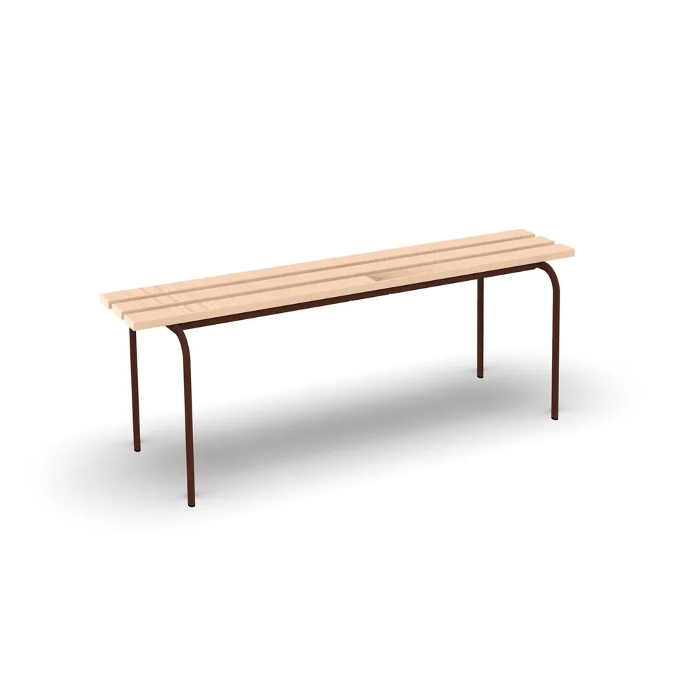 Единична пейка LO 12 – RAL 8016 Mahogany brown - MALOW